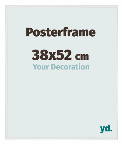 Cadre d'affiche 38x52cm Blanc Brillant Plastique Paris
