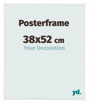 Cadre d'affiche 38x52cm Blanc Brillant Plastique Paris