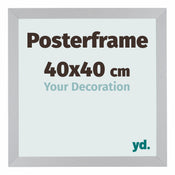 Cadre d'affiche 40x40cm Argent Mat MDF Parma