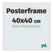 Cadre d'affiche 40x40cm Blanc Brillant Plastique Paris