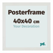 Cadre d'affiche 40x40cm Blanc Mat MDF Parma