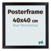 Cadre d'affiche 40x40cm Noir Mat MDF Parma