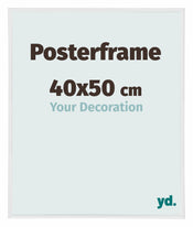 Cadre d'affiche 40x50cm Blanc Brillant Plastique Paris