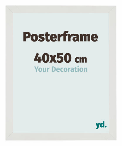 Cadre d'affiche 40x50cm Blanc Mat MDF Parma