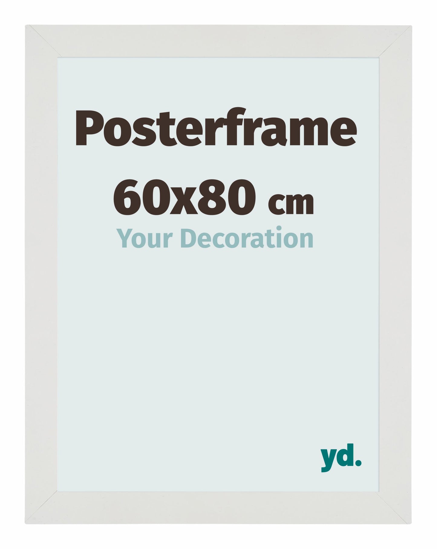 Cadre d'affiche 60x80cm Blanc Mat MDF Parma