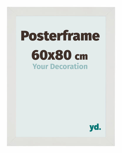 Cadre d'affiche 60x80cm Blanc Mat MDF Parma