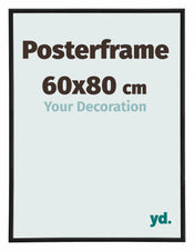 Cadre d'affiche 60x80cm Noir Mat Plastique Paris