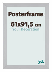 Cadre d'affiche 61x91,5cm Argent Mat MDF Parma