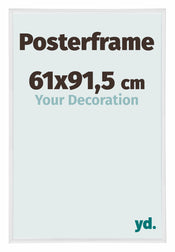 Cadre d'affiche 61x91,5cm Blanc Brillant Plastique Paris