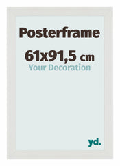 Cadre d'affiche 61x91,5cm Blanc Mat MDF Parma