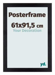 Cadre d'affiche 61x91,5cm Noir Mat MDF Parma