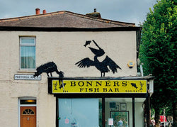 Affiche Art Banksy - Pelikane Fish and Chips 70x50cm