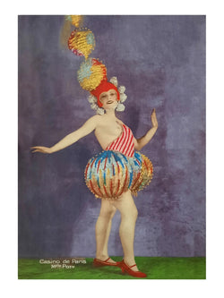 Affiche Art - Casino de Paris Mlle Poty 30x40cm