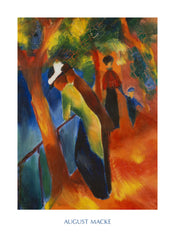 Affiche Art August Macke - Strada soleggiata 60x80cm