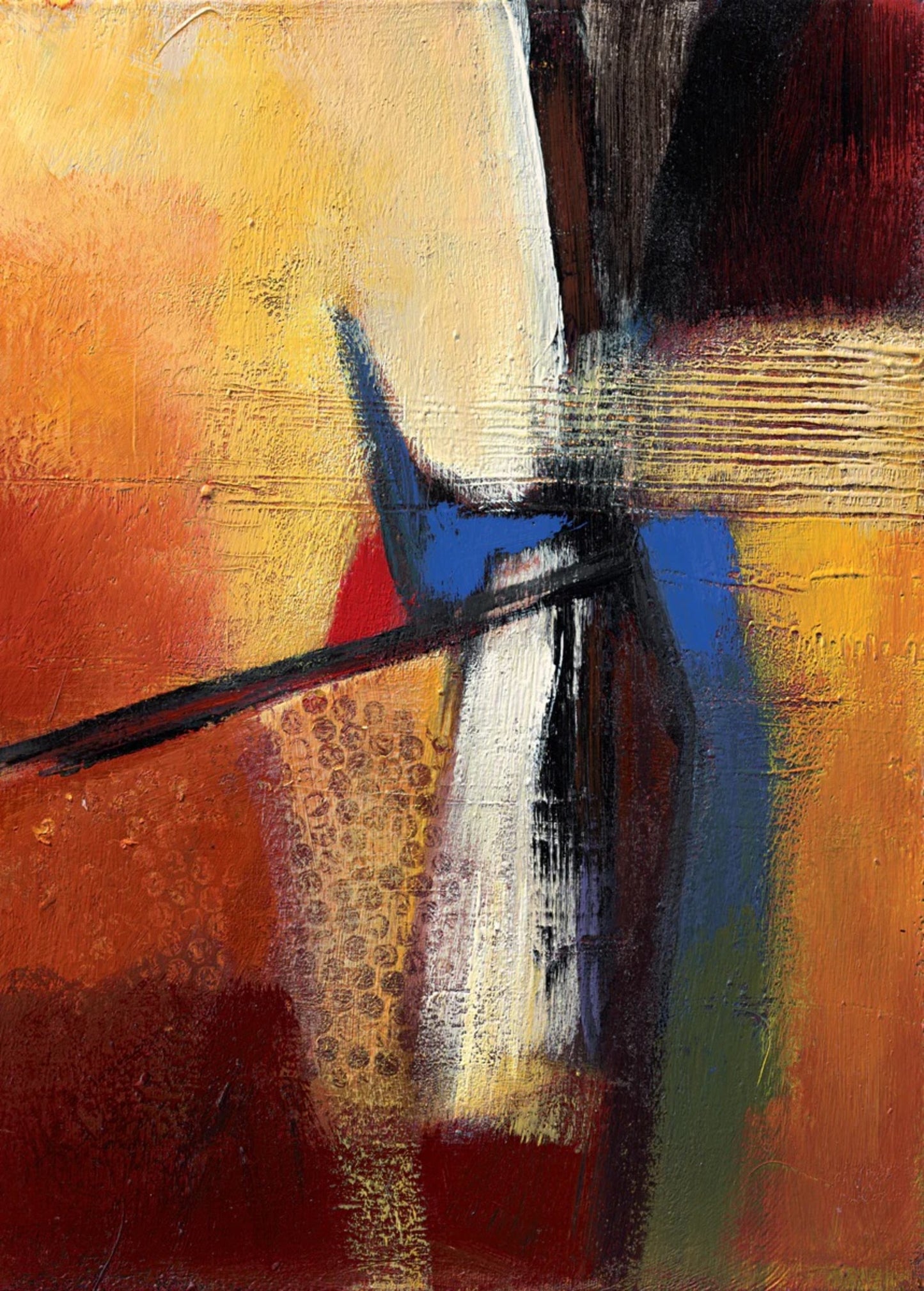 Affiche Art Bea Danckaert - Blue intervention 50x70cm