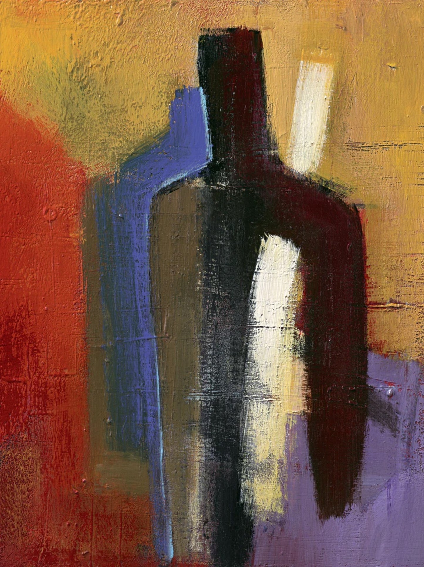 Affiche Art Bea Danckaert - Big brown, little blue 50x70cm