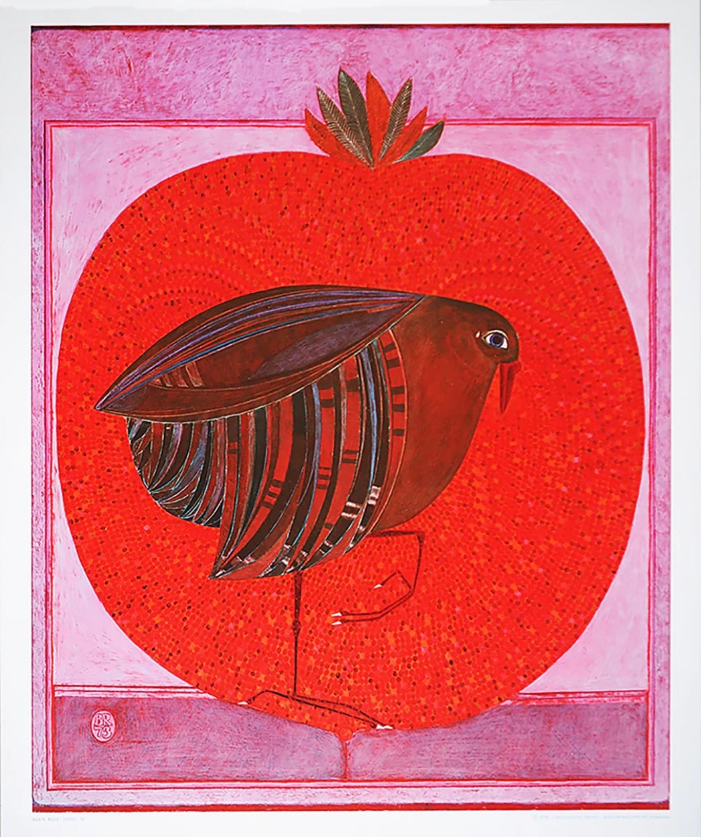 Affiche Art Beate Rose - Vogel 12 52x62cm