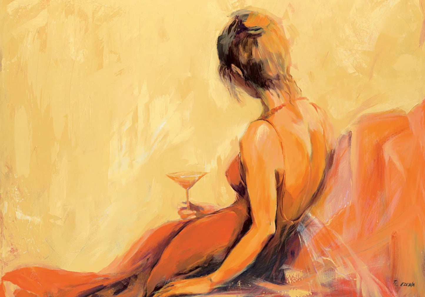 Affiche Art Elena Filatov - Just for one drink 100x70cm