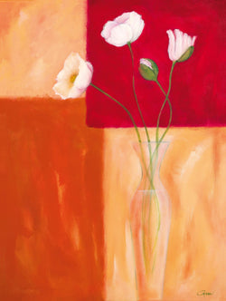 Affiche Art Günter Gohn - Mohn mit Siena-Braun 60x80cm