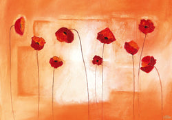 Affiche Art Erika Heinemann - Poppy Meeting 100x70cm