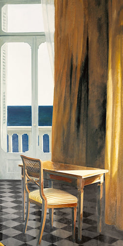 Affiche Art Henning von Gierke - Interieur mit Sonne und Meer II 50x100cm