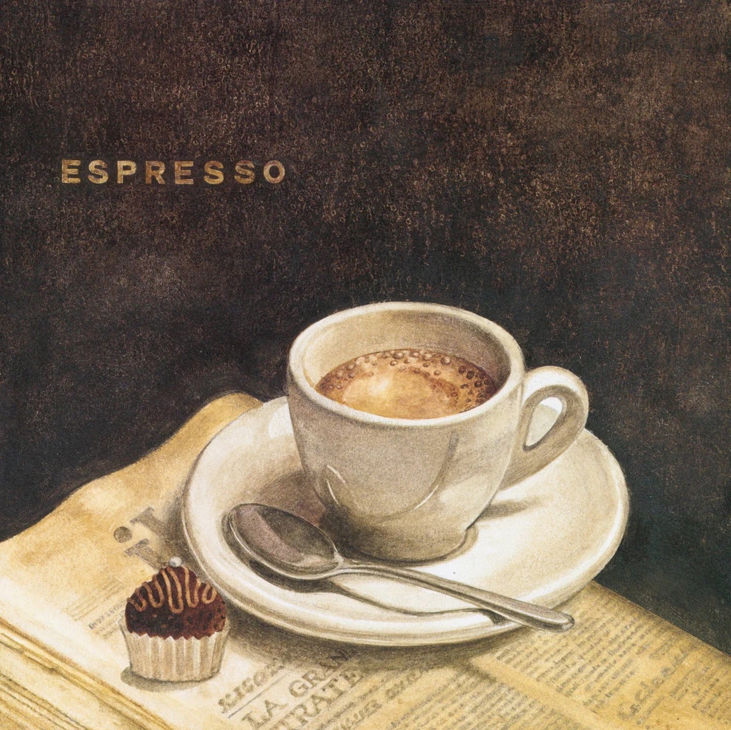 Affiche Art Mepas G.P. - Espresso 40x40cm