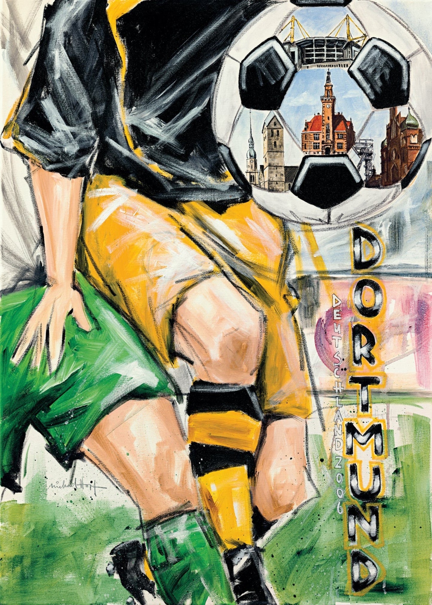 Affiche Art Michael Hopf - Dortmund 50x70cm