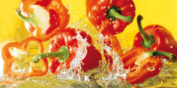 Affiche Art Michael Meisen - Paprika 100x50cm