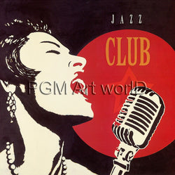 Affiche Art Marco Fabiano - Jazz Club 70x70cm