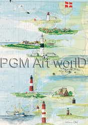 Affiche Art Katharina Noack - Sylt und Amrum 50x70cm