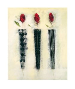 Affiche Art Marilyn Robertson - Rot und Schwarz II 50x60cm