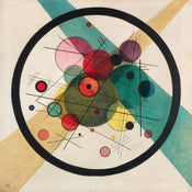 Affiche Art Wassily Kandinsky - Kreis im Kreis 70x70cm