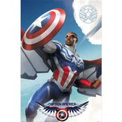 Poster Marvel - Captain America Flying 61x91,5cm