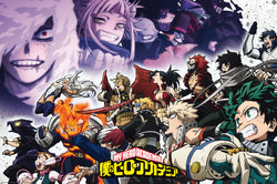 Poster My Hero Academia Heroes vs Vilains 91.5x61cm