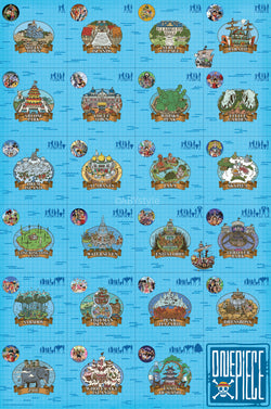 Poster One Piece - Log Itinerary 61x91,5cm
