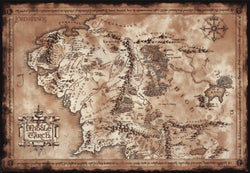 Poster Lord of the Rings Map 91,5x61cm
