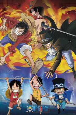 Poster One Piece Ace Sabo Luffy 61x91,5cm