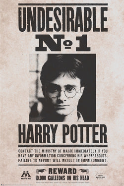Poster Harry Potter Undesirable nr. I  61x91,5cm
