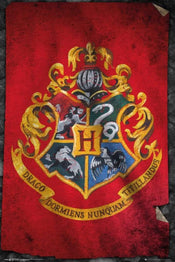 Poster Harry Potter Hogwarts Flag 61x91,5cm