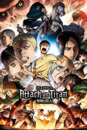 Poster Attack on Titan Season 2 Collage Key Art 61x91,5cm