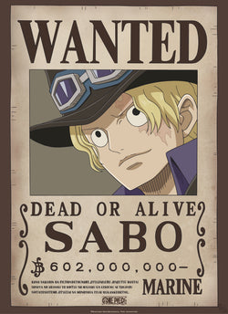 Poster One Piece - Wanted Sabo 38x52cm