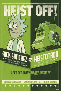 Poster Rick and Morty - Season 4 Heist Off 61x91,5cm