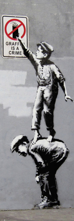 Poster Brandalised Grafitti is a Crime 53x158cm