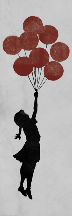 Poster Brandalised Girl Floating Original 53x158cm