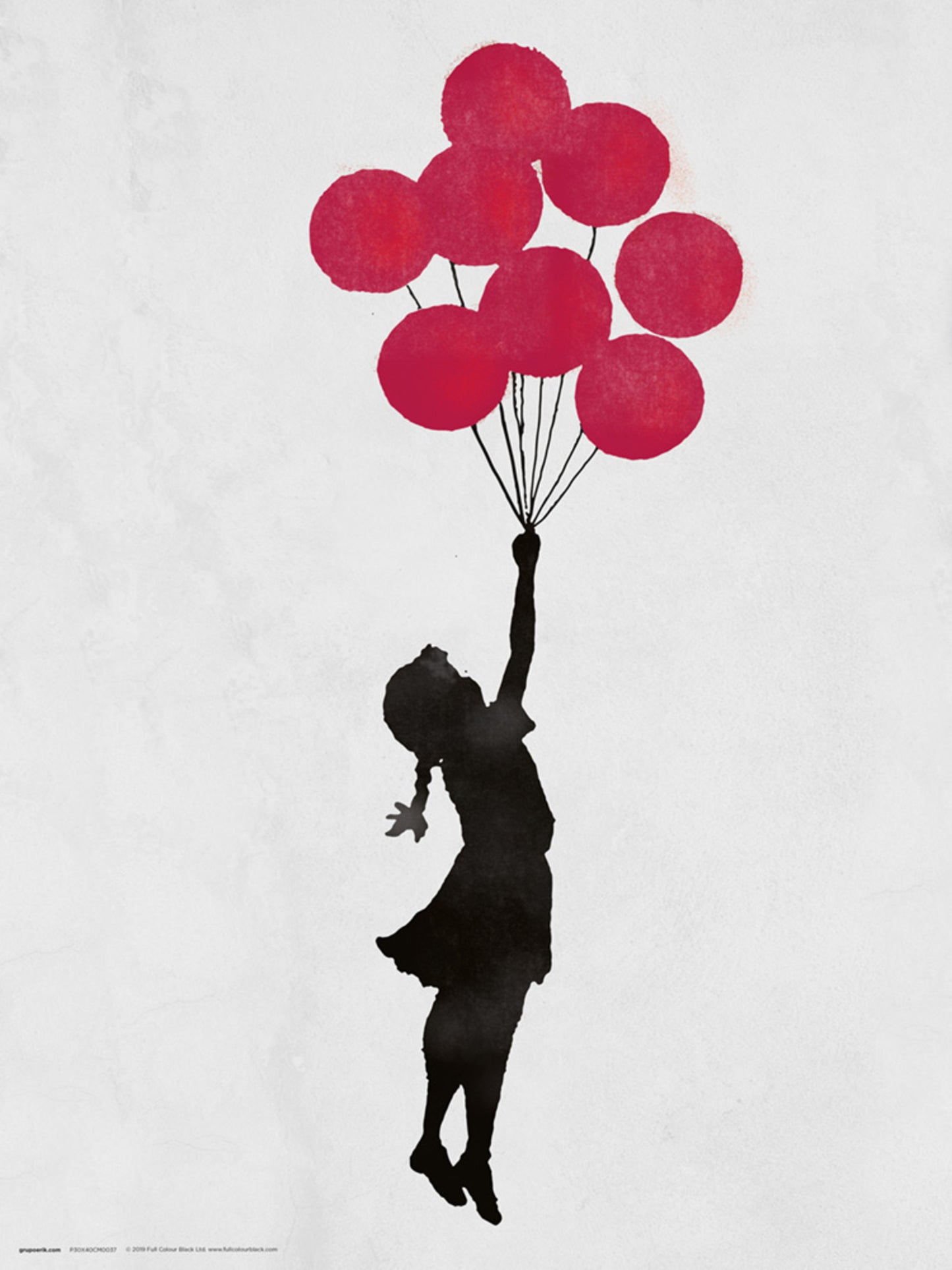 Affiche Art Brandalised Girl Floating Original 30x40cm