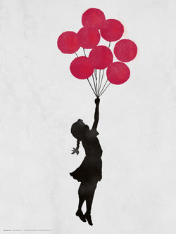 Affiche Art Brandalised Girl Floating Original 30x40cm