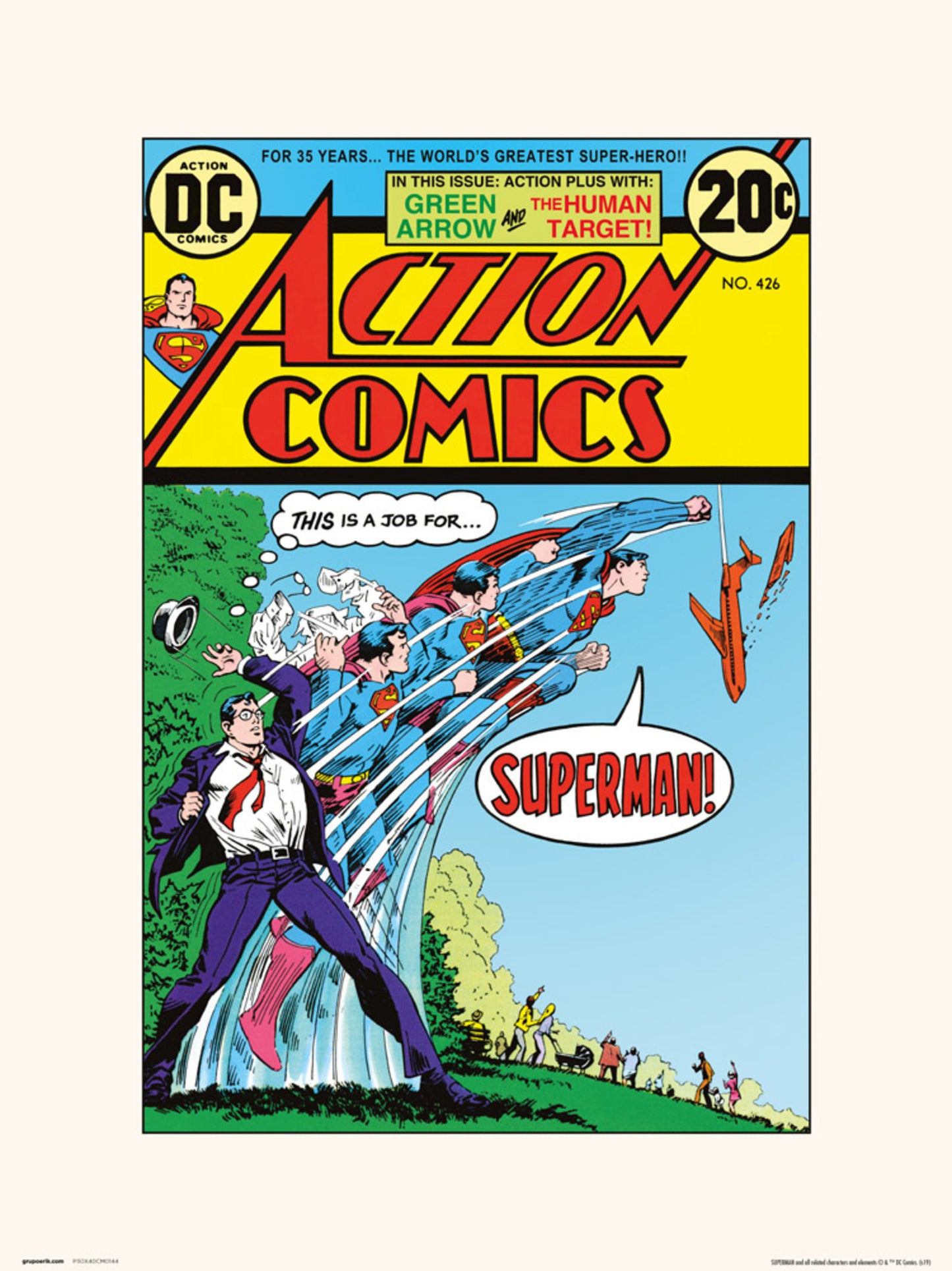 Affiche Art DC Action Comics 426 30x40cm
