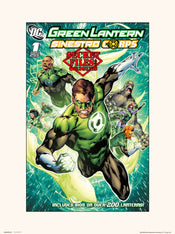 Affiche Art DC Comics Green Lantern Sinestro Corps 1 30x40cm