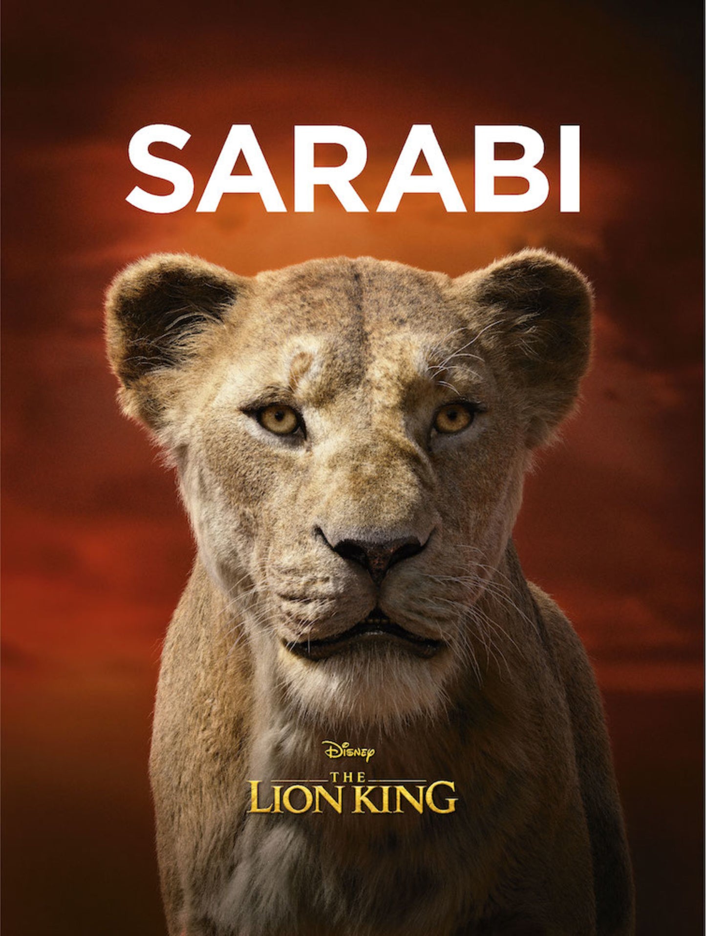 Affiche Art Disney Lion King Sarabi 30x40cm