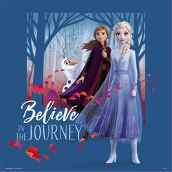 Affiche Art Frozen - Believe in the Journey 30x30cm